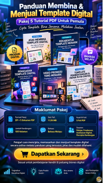 Panduan Buat & Jual Template Digital | 5 Tutorial PDF panduan-template-digital-paket-tutorial-lengkap
