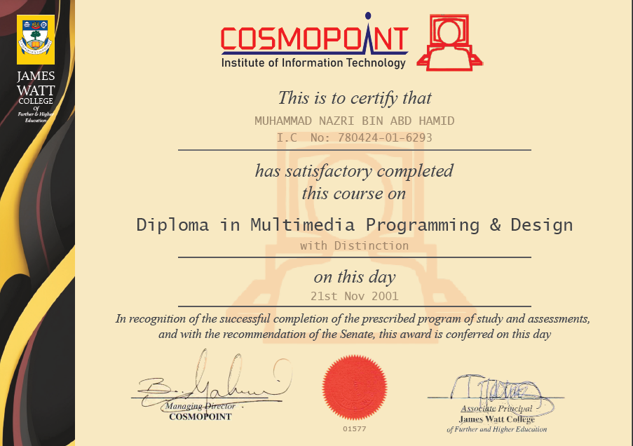 Nazri Multimedia Diploma