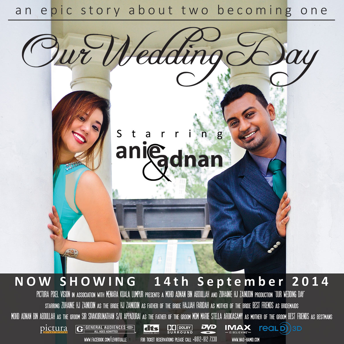 Poster: Annie & Anand Wedding